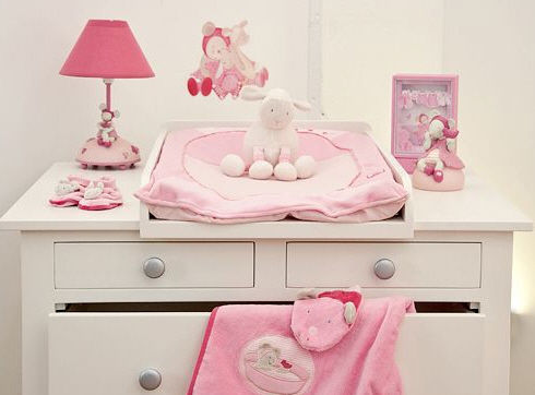 Table à langer en bois - CHAMBRE NUAGE  - MOULIN ROTY - sur pied
