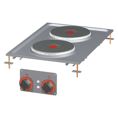 Table de cuisson électrique - PCD-64ET - RM GASTRO - professionnelle / 2 foyers / encastrable