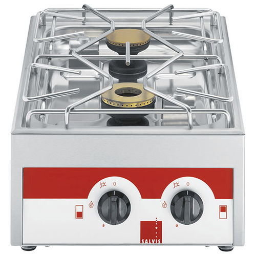 Table de cuisson à gaz - SMARTLINE - SALVIS AG - professionnelle / 2 foyers / à poser
