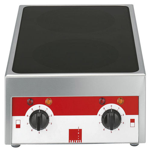 Table de cuisson à induction - SMARTLINE  - SALVIS AG - professionnelle / 2 foyers / à poser