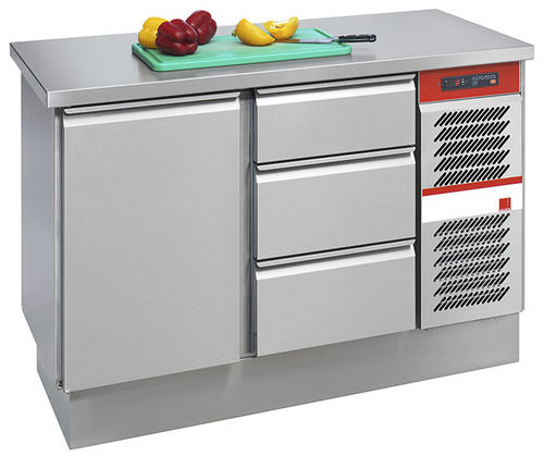 Table de préparation en acier inox - GASTROLINE - SALVIS AG - réfrigérée / professionnelle