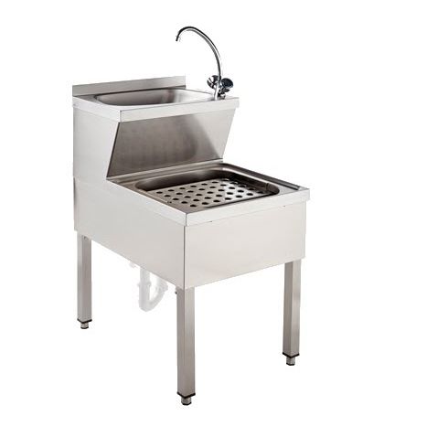 Lave-mains sur pied - LMV - SOFINOR SAS - rectangulaire / en acier inoxydable / professionnel