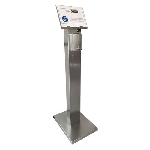 Distributeur de gel hydroalcoolique en îlot - LMDGX - SOFINOR SAS - distributeur de savon / en acier inoxydable / professionnel
