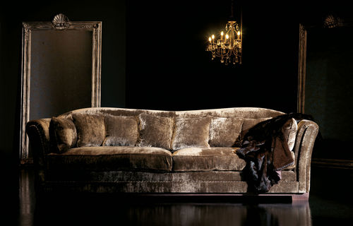 Canapé-lit En Acajou Et Tissus - Marron - Occasion