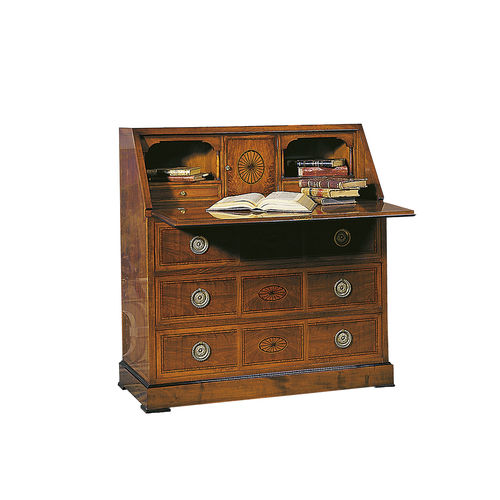 Meuble secrétaire traditionnel - ZAFRA - ACANTO - en placage de bois / avec rangement intégré / avec étagère