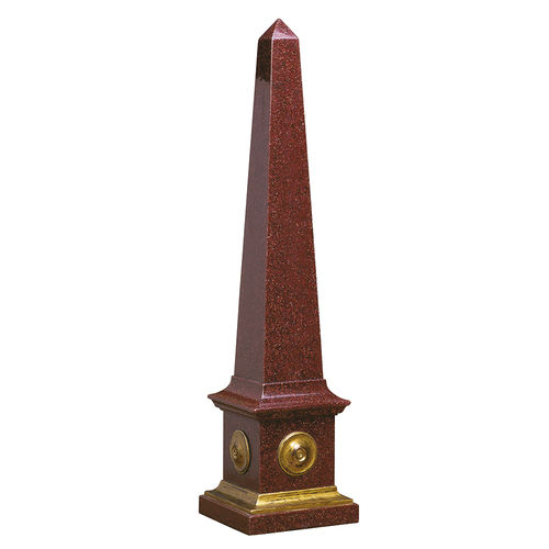Sculpture en marbre - OBELISK TALL - ACANTO - en résine / fait main / à poser
