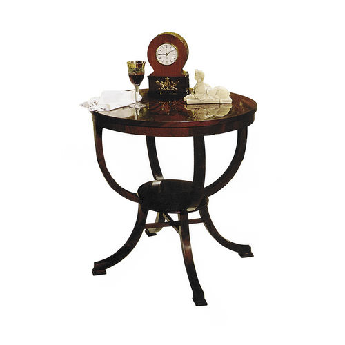 Table d'appoint classique - PORTILLO - ACANTO - en placage de bois / en acajou / avec piètement en bois