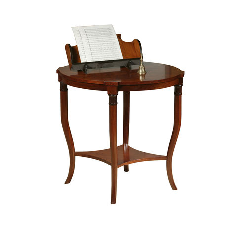 Table d'appoint classique - LUCENA - ACANTO - en placage de bois / en acajou / avec piètement en bois