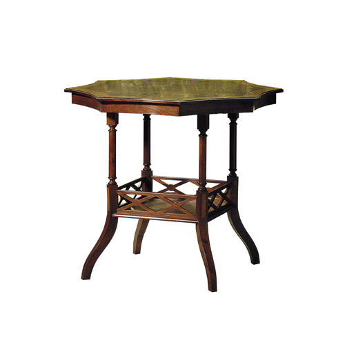 Table d'appoint classique - CINCA - ACANTO - en placage de bois / en acajou / avec piètement en bois