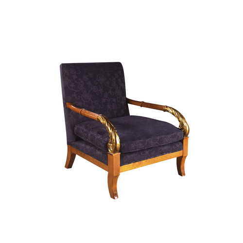 Fauteuil classique - OLMOS - ACANTO - en tissu / en hêtre / à coussins