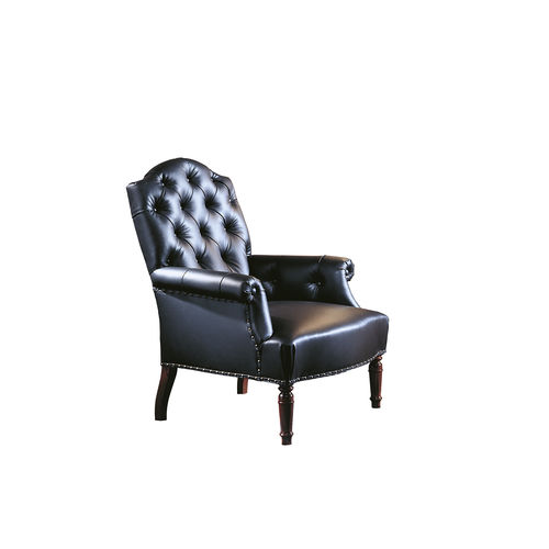 Fauteuil classique - PARMA - ACANTO - en tissu / en hêtre / noir