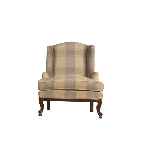Fauteuil classique - ARTIES - ACANTO - en tissu / en hêtre / à oreilles