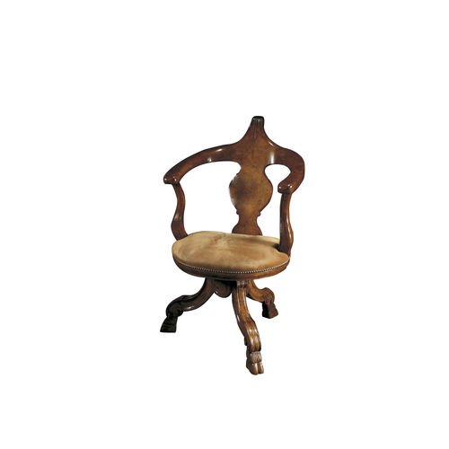 Fauteuil de bureau classique - SELLA - ACANTO - en tissu / en hêtre / beige