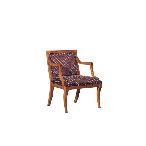 Fauteuil de bureau classique - LOBE - ACANTO - en tissu / en hêtre / 4 pieds