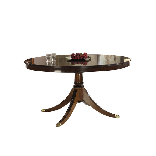 Table à manger ovale - ESCALDES - ACANTO - classique / en noyer / en placage de bois