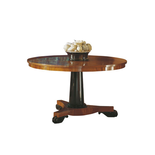 Table à manger classique - ROYO - ACANTO - en placage de bois / avec piètement en bois / rectangulaire