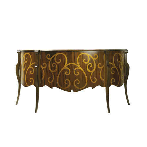 Buffet sur pieds hauts - TRENTO - ACANTO - classique / en placage de bois / en bois de rose