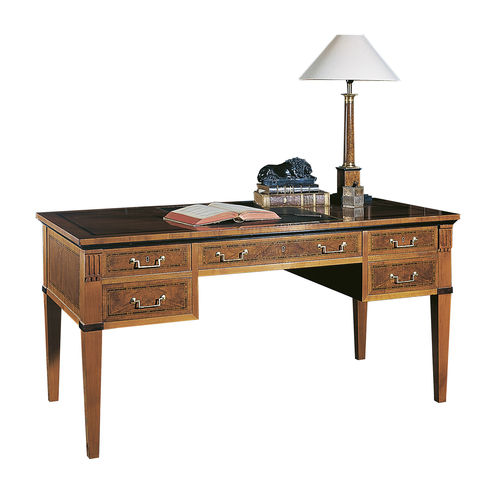 Bureau sur pied - CUEVAS  - ACANTO - classique / en placage de bois / droit