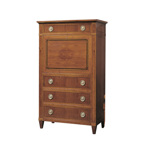 Meuble secrétaire traditionnel - TURIA - ACANTO - en placage de bois / avec rangement intégré / 4 tiroirs