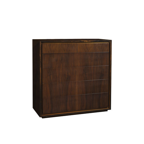 Commode contemporaine - KENYA - ACANTO - en placage de bois / rectangulaire / avec tiroir