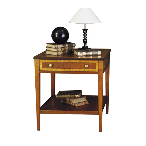 Table de chevet classique - PRADILLA G. - ACANTO - en noyer / en placage de bois / avec piètement en bois