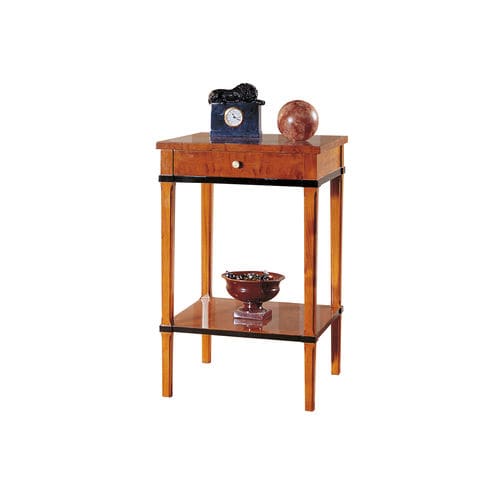 Table de chevet carrée - LAGUNA Peq. - ACANTO - classique / en placage de bois / avec piètement en bois