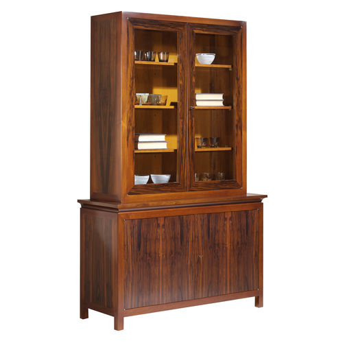 Vaisselier contemporain - GALEA - ACANTO - en noyer / en placage de bois
