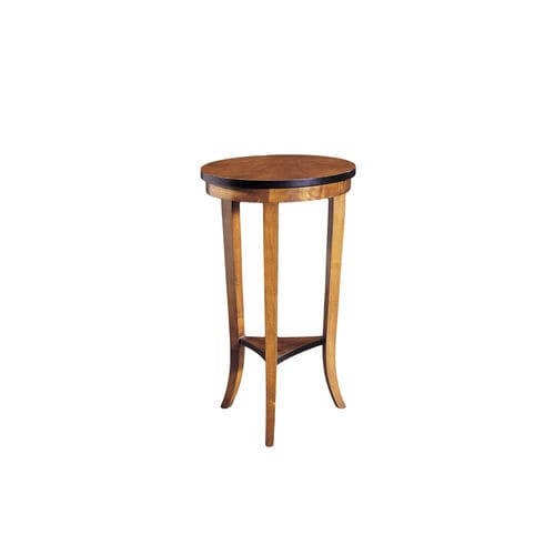 Table d'appoint classique - FAURA P. - ACANTO - en placage de bois / avec piètement en bois / ronde