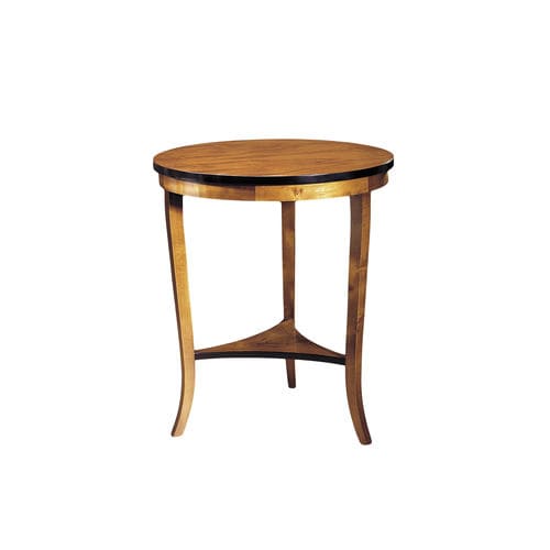 Table d'appoint classique - FAURA G. - ACANTO - en placage de bois / avec piètement en bois / ronde