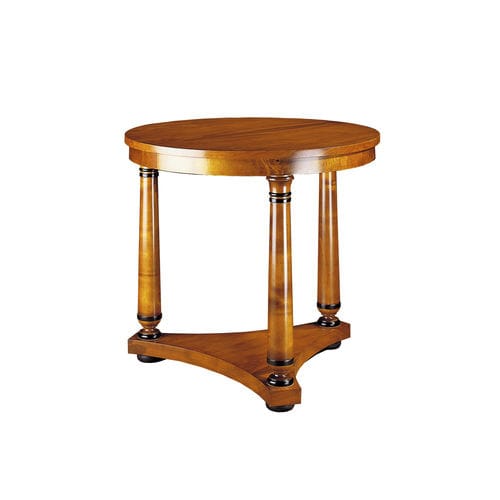 Table d'appoint classique - LIRIA - ACANTO - en placage de bois / avec piètement en bois / ronde
