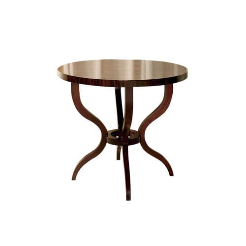 Table d'appoint classique - GALEA - ACANTO - en noyer / en placage de bois / avec piètement en bois