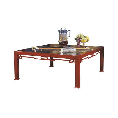 Table basse classique - JAPON - ACANTO - en métal / avec piètement en métal / carrée