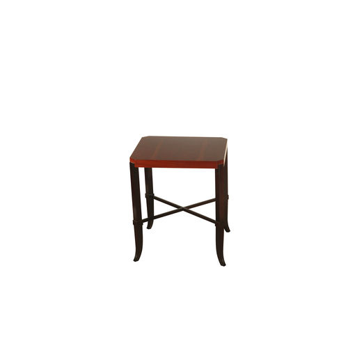 Table d'appoint classique - PICAÑA - ACANTO - en placage de bois / avec piètement en bois / carrée