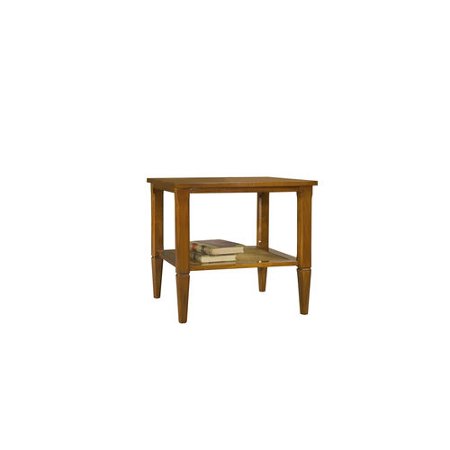 Table d'appoint classique - CULLERA - ACANTO - en placage de bois / avec piètement en bois / carrée
