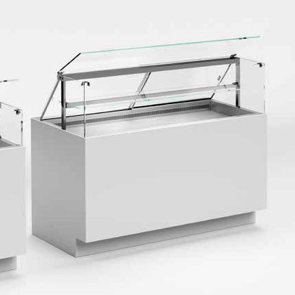 Vitrine chauffante comptoir - FLAT R4UP 1350 - CIAM S.P.A. - à roulettes / pour chocolats / visible
