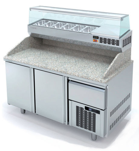 Table de préparation pour pizza - MR80 - CORECO - en acier inoxydable / réfrigérée / professionnelle