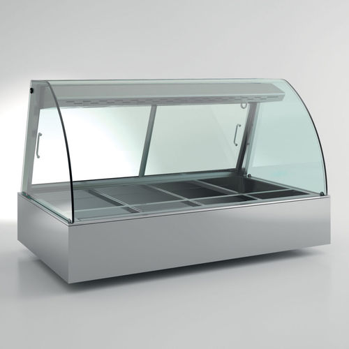 Vitrine chauffante comptoir - DROP-IN MALL - EMAINOX SRL - avec éclairage intégré / professionnelle