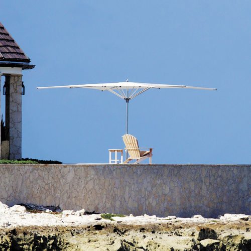 Parasol carré - OCEAN MASTER MAX ZERO HORIZON - TUUCI - octogonal / à mât central / en tissu