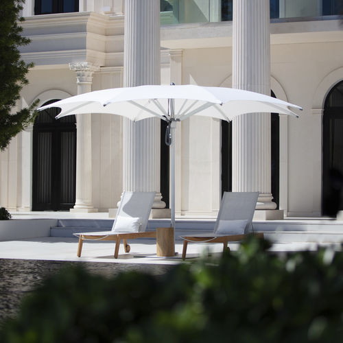 Parasol octogonal - OCEAN MASTER MAX CRESCENT - TUUCI - à mât central / en tissu / en inox