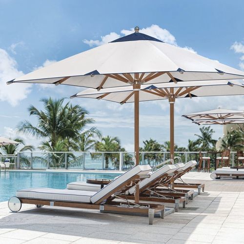 Parasol carré - OCEAN MASTER MAX NAUTICAL  - TUUCI - rectangulaire / octogonal / à mât central