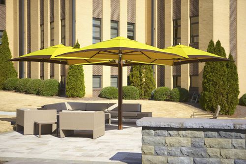 Parasol carré - OCEAN MASTER M1 SHADE POD - TUUCI - à mât central / déporté / en tissu