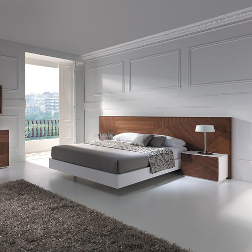 Lit double - AFRICA - MEGAMOBILIARIO - contemporain / avec tête de lit / en placage de bois