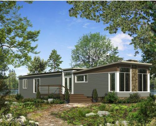 Maison modulaire - LMA - Industries Bonneville - contemporaine / de plain-pied