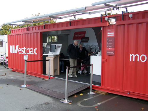 Conteneur professionnel - BANK FOR CHRISTCHURCH EARTHQUAKE RELIEF - addis container - pour chantier