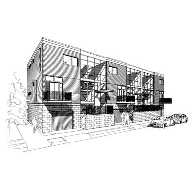 Bâtiment préfabriqué - GREENBELT TOWNHOUSE - wieler - modulaire / en bois / ossature mixte