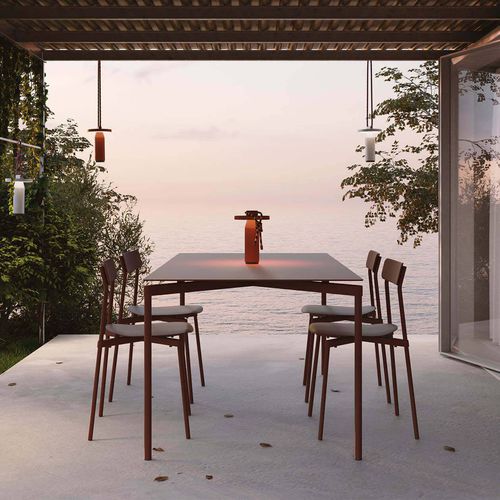 Table contemporaine - Fromme - Petite Friture - en aluminium / avec piètement en aluminium / rectangulaire