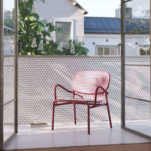 Fauteuil contemporain - WEEK-END - Petite Friture - en aluminium / en aluminium peint / empilable