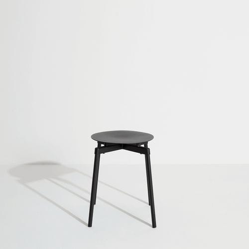 Tabouret contemporain - Fromme - Petite Friture - en aluminium / avec piètement en aluminium / rond
