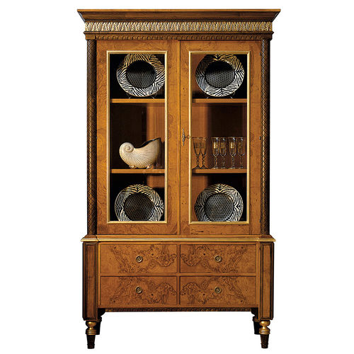 Vitrine classique - ATENEA - Colección Alexandra - en verre / en bois