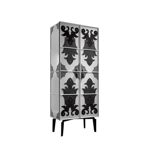 Buffet haut - VALENTINA - Colección Alexandra - contemporain / en fer / en cuir